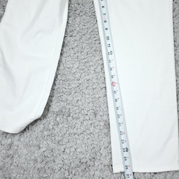 Curve Appeal Rae High Rise Straight Jeans Size 8 29 White Concealed Comfort - Picture 10 of 10